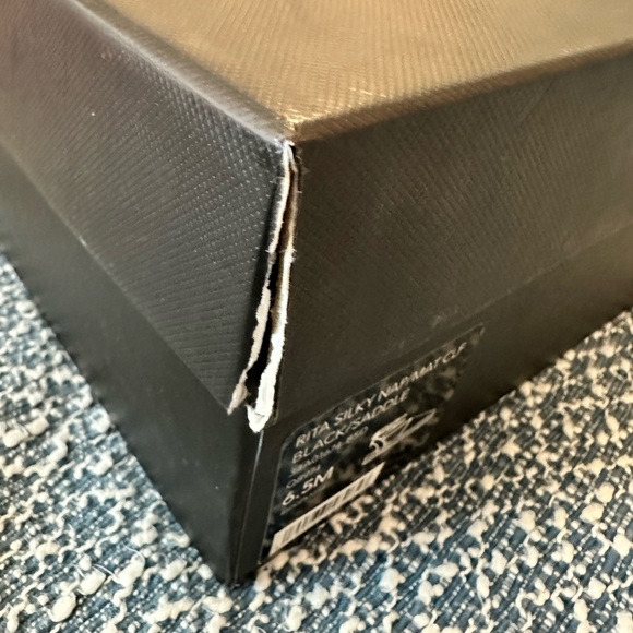 ▫️Coach▫️Rita Black Nappa Leather Espadrilles - Picture 11 of 11